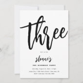 Minimale uitnodiging voor geboorte | Eenvoudige ve (Voorkant)