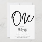 Minimale uitnodiging voor geboorte | Eenvoudige ve (Voorkant)