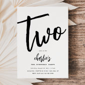 Minimale uitnodiging voor geboorte | Eenvoudige ve