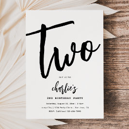 Minimale uitnodiging voor geboorte | Eenvoudige ve