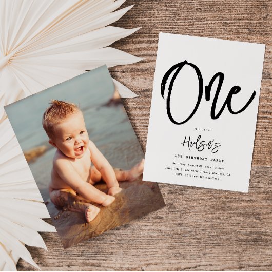 Minimale uitnodiging voor geboorte | Eenvoudige ve