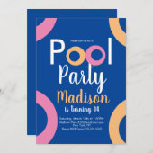 Minimale uitnodiging voor geboorte van poolpartij (Voorkant / Achterkant)