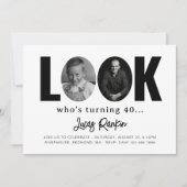 Minimale uitnodiging voor geboorte van volwassen d (Voorkant)