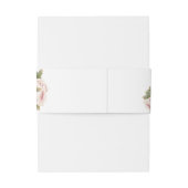 Minimale uitnodiging voor groene bruiloft op monog uitnodigingen wikkel (Achterkant Voorbeeld)