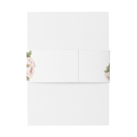 Minimale uitnodiging voor groene bruiloft op monog uitnodigingen wikkel (Achterkant Voorbeeld)