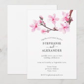 Minimale uitnodiging voor het bindrietsjerskosbloe (Voorkant / Achterkant)