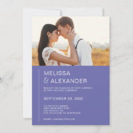 Minimale uitnodiging voor het bruiloft van de bekk