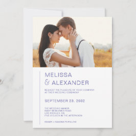 Minimale uitnodiging voor het bruiloft van de bekk