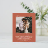 Minimale uitnodiging voor het budgettaire huwelijk (Staand voorkant)