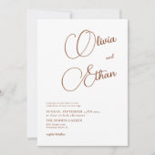 Minimale uitnodiging voor het huwelijk van Terraco (Voorkant)