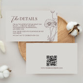 Minimale uitnodiging voor het huwelijk van Terraco