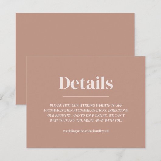 Minimale uitnodiging voor het indienen van een ova (Voorkant / Achterkant)