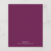 Minimale uitnodiging voor het uitzenden van een be (Achterkant)