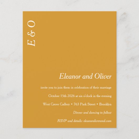 Minimale uitnodiging voor het uitzenden van een ge (Voorkant)