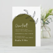 Minimale uitnodiging voor het uitzenden van een sc (Staand voorkant)