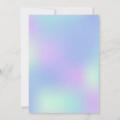 Minimale uitnodiging voor holografisch huwelijk (Achterkant)