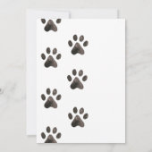 Minimale uitnodiging voor Husky Dog | Pawty (Achterkant)
