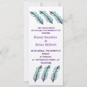 Minimale uitnodiging voor huwelijk (Achterkant)