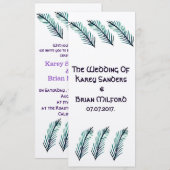 Minimale uitnodiging voor huwelijk (Voorkant / Achterkant)