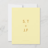 Minimale uitnodiging voor huwelijksgegevens (Achterkant)