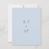 Minimale uitnodiging voor huwelijksgegevens (Achterkant)