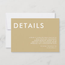 Minimale uitnodiging voor huwelijksgegevens