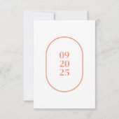 Minimale uitnodiging voor huwelijksgegevens (Achterkant)