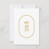 Minimale uitnodiging voor huwelijksgegevens (Achterkant)