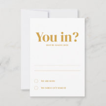 Minimale uitnodiging voor huwelijksgegevens