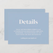 Minimale uitnodiging voor huwelijksgegevens (Voorkant / Achterkant)