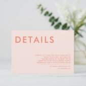 Minimale uitnodiging voor huwelijksgegevens (Staand voorkant)