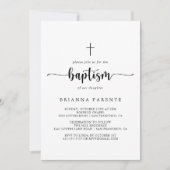 Minimale uitnodiging voor kalligrafie (Voorkant)