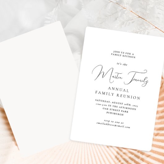 Minimale uitnodiging voor klassieke gezinsherenigi