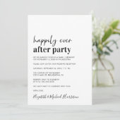 Minimale uitnodiging voor moderne bruiloft (Staand voorkant)