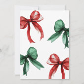 Minimale uitnodiging voor moderne kerstfeestdagen (Achterkant)