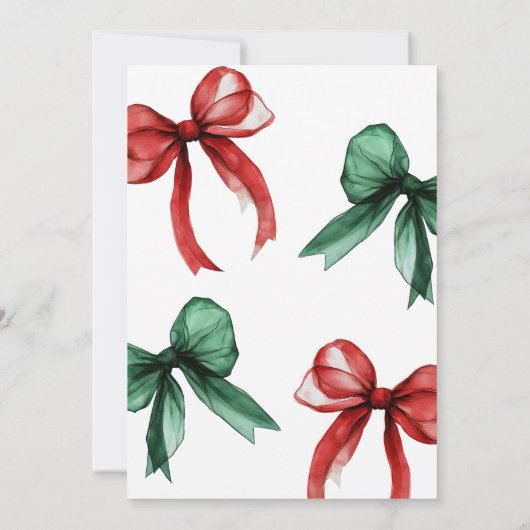 Minimale uitnodiging voor moderne kerstfeestdagen (Achterkant)