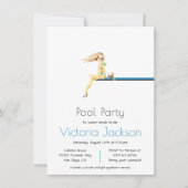 Minimale uitnodiging voor poolpartijen (Voorkant)