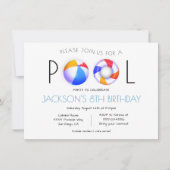 Minimale uitnodiging voor poolpartijen (Voorkant)