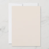Minimale uitnodiging voor Typografie Wedding (Achterkant)