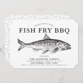 Minimale uitnodiging voor vissen voor Y partij Gep (Voorkant / Achterkant)