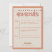 Minimale uitnodiging voor vrijgezellenweekend (Achterkant)