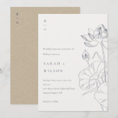 Minimale uitnodiging voor waterleloze strandsport (Voorkant / Achterkant)