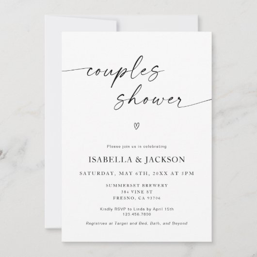 Minimale uitnodiging voor weddenschappen (Voorkant)