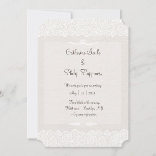 Minimale uitnodiging voor weddenschappen (Voorkant)