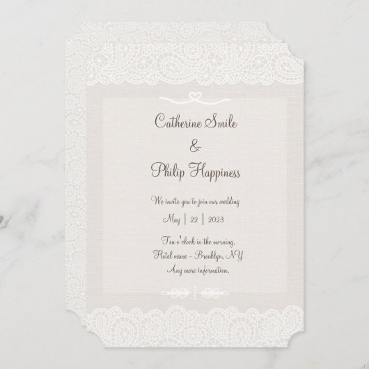 Minimale uitnodiging voor weddenschappen (Voorkant / Achterkant)