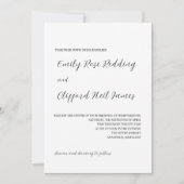 Minimale uitnodiging voor weddenschappen (Voorkant)