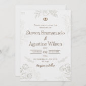 Minimale uitnodiging voor weddenschappen (Voorkant / Achterkant)