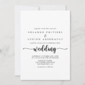 Minimale uitnodiging voor weddenschappen met kalli (Voorkant)