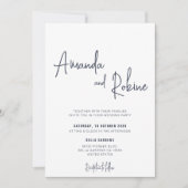 Minimale uitnodiging voor weddenschappen met kalli (Voorkant)