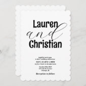 Minimale uitnodiging voor weddenschappen met scrip (Voorkant / Achterkant)